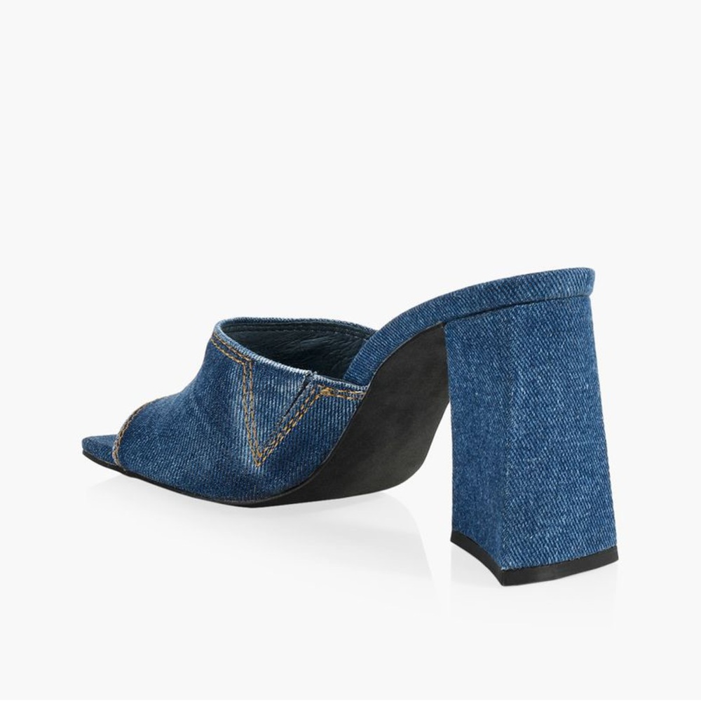 NEW WISHBONE TARA 2 chunky denim heels, size 5.5US - Picture 3 of 3